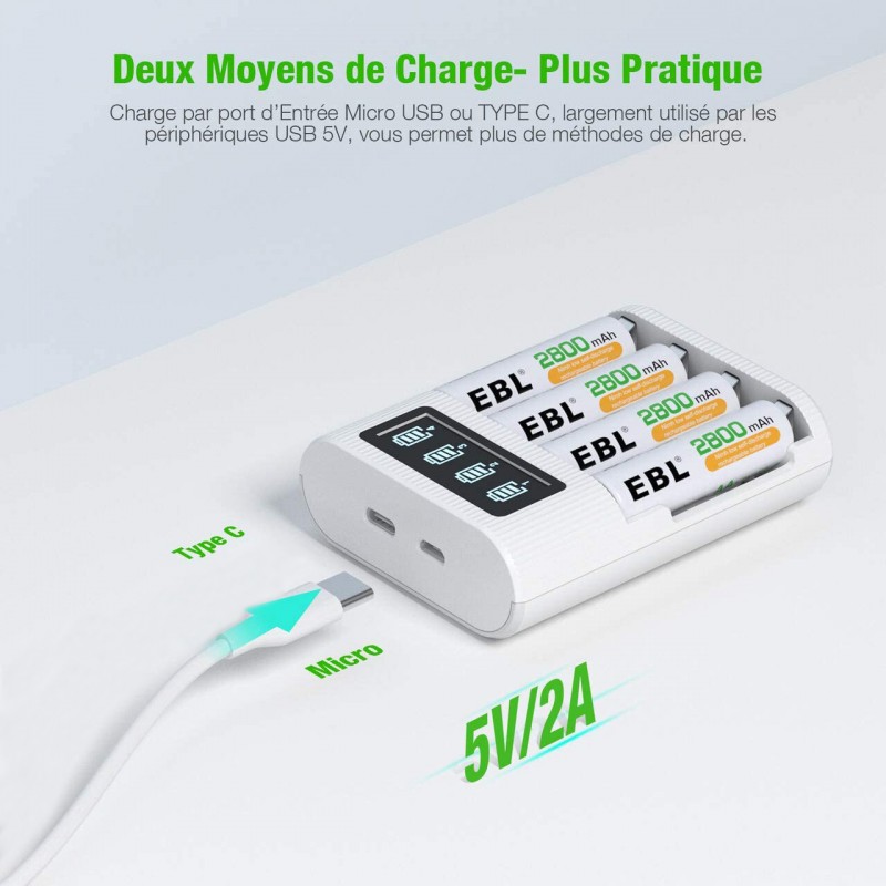 Chargeurs de piles rechargeables - AZ Piles distribution