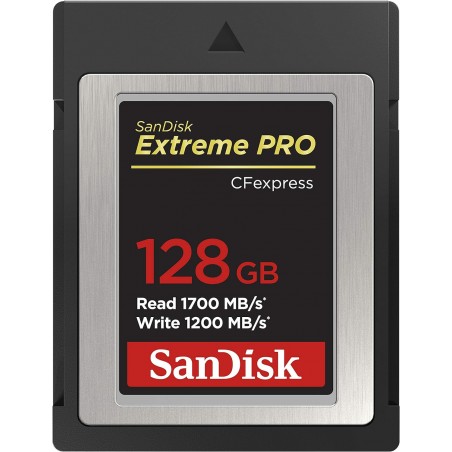 SANDISK CFEXPRESS EXTREME PRO TYPE B 128GO R1700/W1200MBS